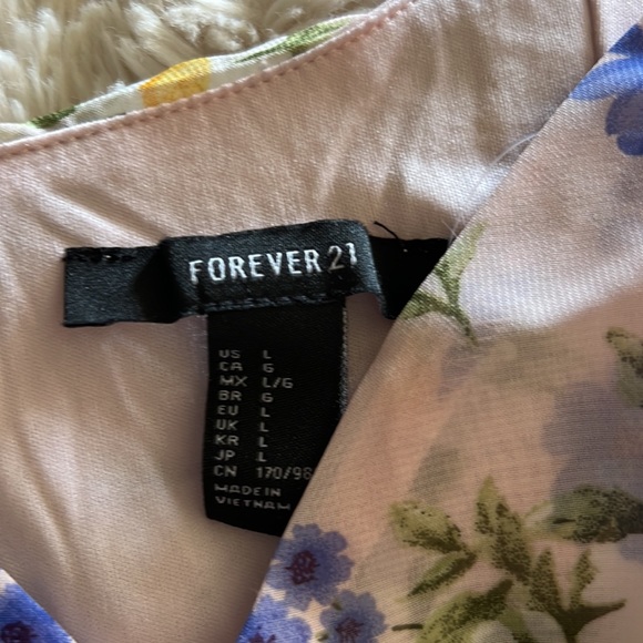 FOREVER 21 dress floral flowers fully lined CUTE - Picture 4 of 6